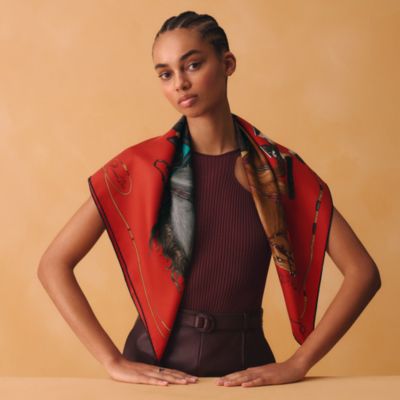 レディス, スカーフ、ショール＆マフラー, スカーフ＆シルク